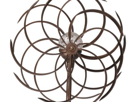 Spiro Wind Spinner with Solar Crackle Globe Sale