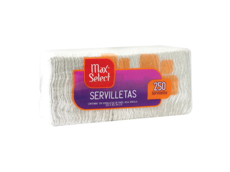 Servilleta Hoja Sencilla Max Select 250.0 - Pza Fashion