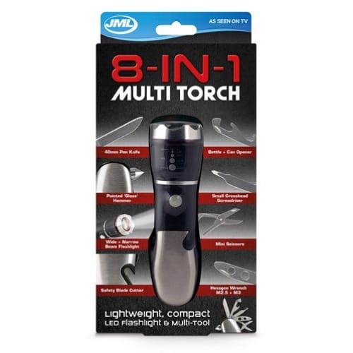 JML 8 in 1 Multi Torch -LED Torch & Multi-Tool For Discount