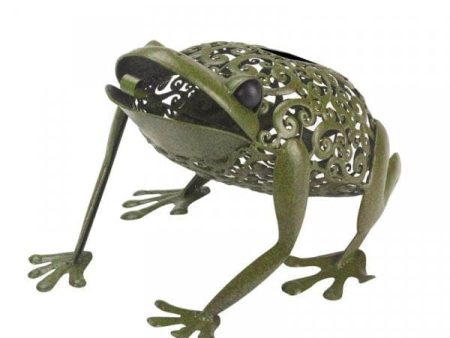 Silhouette Frog Solar Garden Light Discount