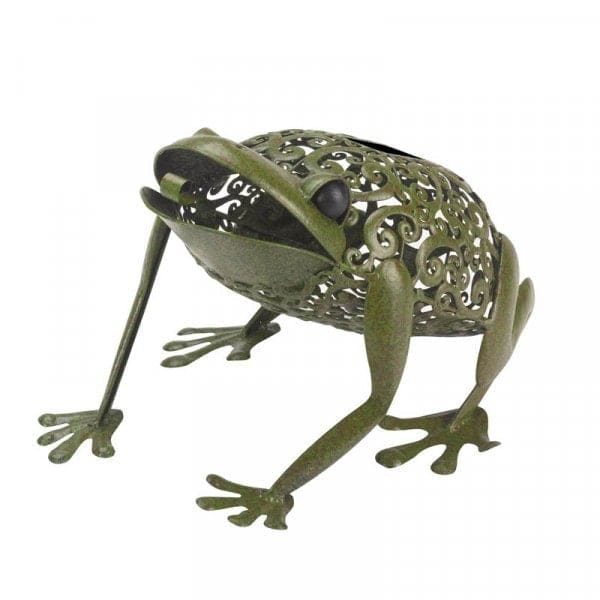 Silhouette Frog Solar Garden Light Discount