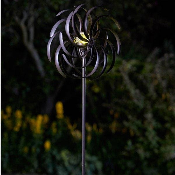 Spiro Wind Spinner with Solar Crackle Globe Sale