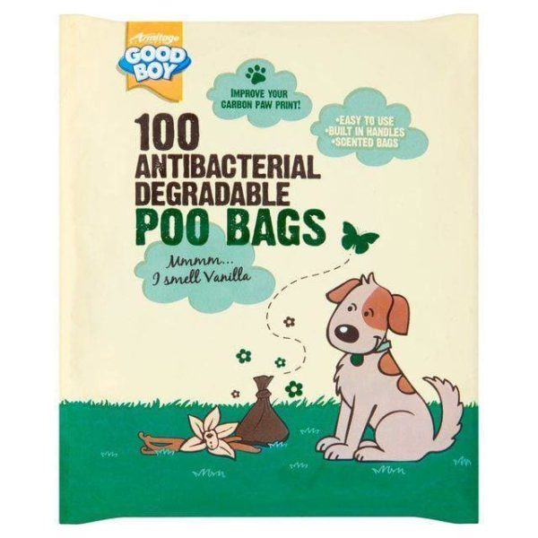 100 Antibacterial Degradable Dog Poo Bags Online