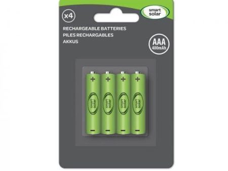 4 Pack AAA 600mAh Batteries for use with Smart Solar lighting. Cheap