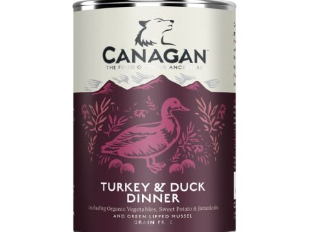 Canagan Turkey & Duck Dinner Wet Dog Food - 6 pack x 400g Cans Hot on Sale