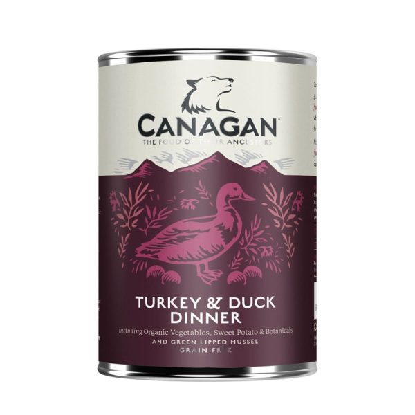 Canagan Turkey & Duck Dinner Wet Dog Food - 6 pack x 400g Cans Hot on Sale