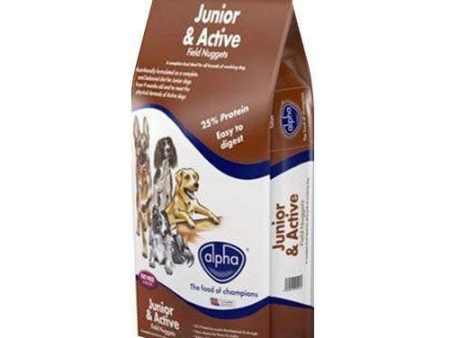 Alpha Junior & Active Field Nuggets Dog Dry Dog Food 15Kg Online Sale