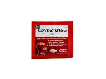 Contac Antigripal Ultra 2 Tabletas 500mg. Online now