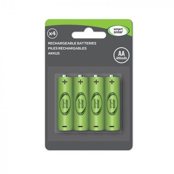 4 Pack AA 600mAh Batteries for use with Smart Solar lighting. For Discount