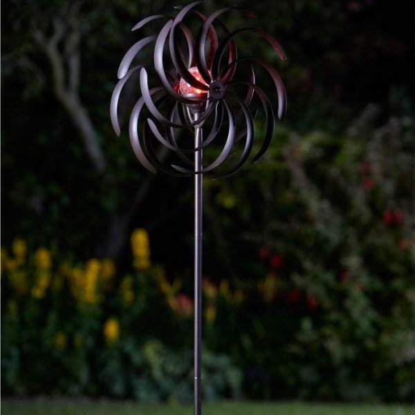 Spiro Wind Spinner with Solar Crackle Globe Sale