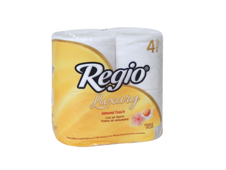 Papel Higienico Luxury Toque De Almendra Regio 4.0 - Pza Supply