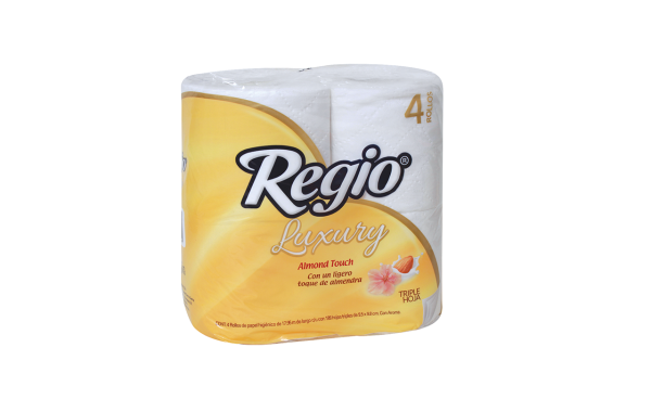 Papel Higienico Luxury Toque De Almendra Regio 4.0 - Pza Supply