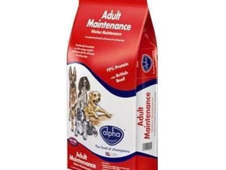 Alpha Worker Maintenance Dry Dog Food 15Kg Discount