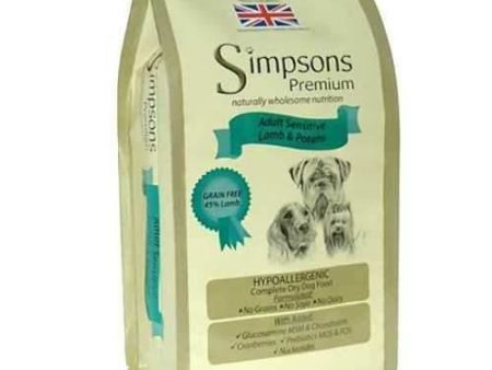 Simpsons Adult Sensitive Lamb & Potato Dry Dog Food For Sale