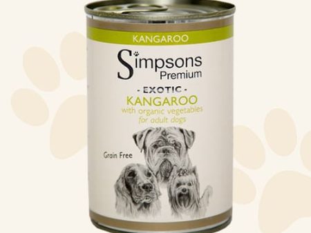 Simpsons Premium Kangaroo Casserole with Organic Vegetables Wet Dog Food - 6 Pack For Discount