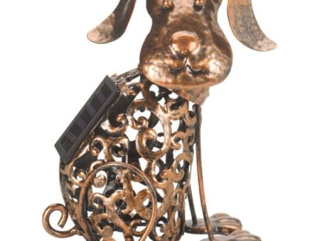 Smart Garden Metal Scroll Dog Solar Light on Sale