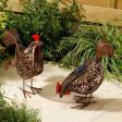 Metal Scroll Hens Solar Garden Lights -2 Pack Online