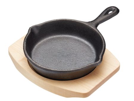 Artesa 11.5cm Mini Round Frypan with Maple Wood Stand Online now