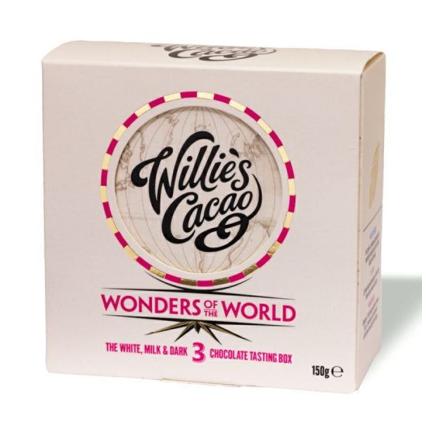 Willies Cacao Wonders of the World 3 Bar Gift Set (150g) Fashion