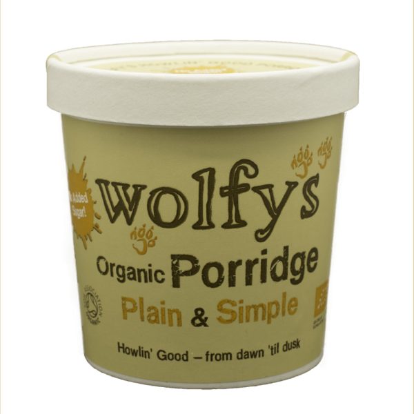 Wolfy s Organic Plain & Simple Porridge Pot (60g) For Sale