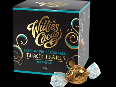 Willies Cacao Passion Fruit Caramel Black Pearls (150g) Online now