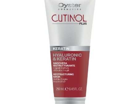 Plaukų kaukė su keratinu Oyster Cutinol Plus Keratin Restructuring Mask, skirta pažeistiems ir trapiems plaukams OYMA05250003, 250 ml For Cheap