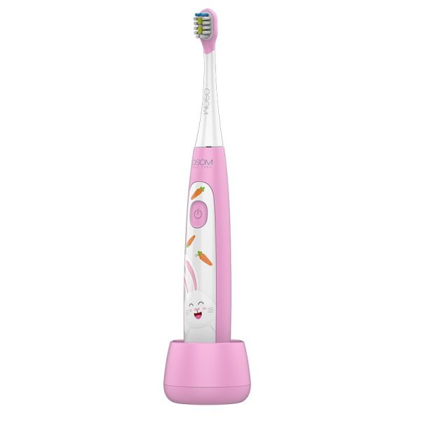 Vaikiškas įkraunamas elektrinis dantų šepetėlis OSOM Oral Care Kids Sonic Toothbrush Pink OSOMORALK7PINK, rožinės spalvos, IPX7 Fashion