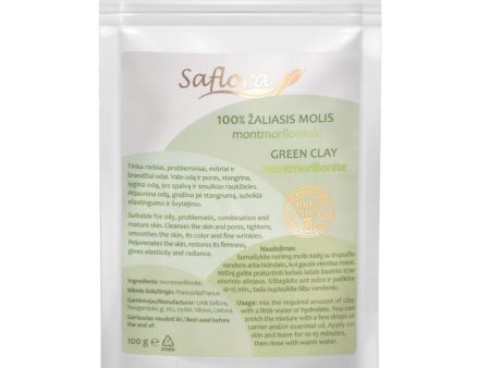 Saflora Žaliasis molis 100% grynas montmorilonitas 100 g Online now