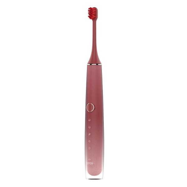 Įkraunamas elektrinis, garsinis dantų šepetėlis OSOM Oral Care Sonic Toothbrush Rose OSOMORALT40ROSE, su veido valymo masažavimo antgaliu Online Hot Sale