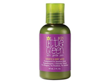 Plaukų šampūnas ir kūno prausiklis vaikams Little Green Kids Shampoo & Body Wash LGKS2, 60 ml For Cheap