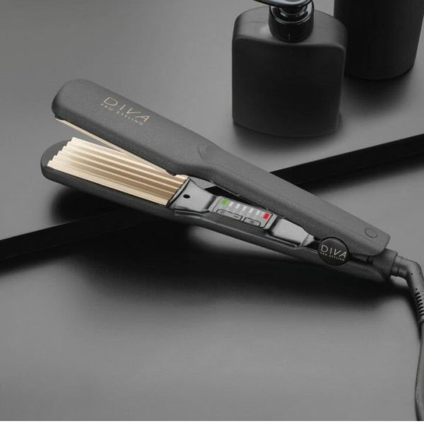 DIVA PRO STYLING Digital Crimper Skaitmeninės plaukų gofravimo žnyplės +dovana staigmena Online Sale