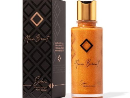 Drėkinamasis, švytėjimo kūnui suteikiantis aliejus Marie Brocart Solari Shimmer and Bronzing Body Oil MAR08046, su bronzantais, 100 ml on Sale