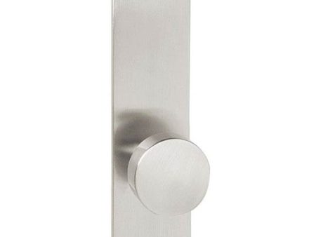 Emtek 8213FRK Privacy , Sideplate Locksets Modern Non-Keyed 9  , Freestone Square Knob Online now